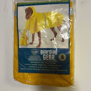 Guardian gear waterproof vinyl hooded safety rain jacket with reflective stripe